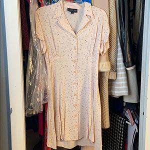 Vintage light pink floral sundress